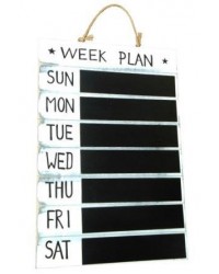 Weekplanner met ophangkoord